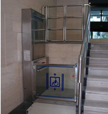 Hydraulic wheelchair lift platform 1000mm loading capacity 400kg with stainless steel sheet finishes